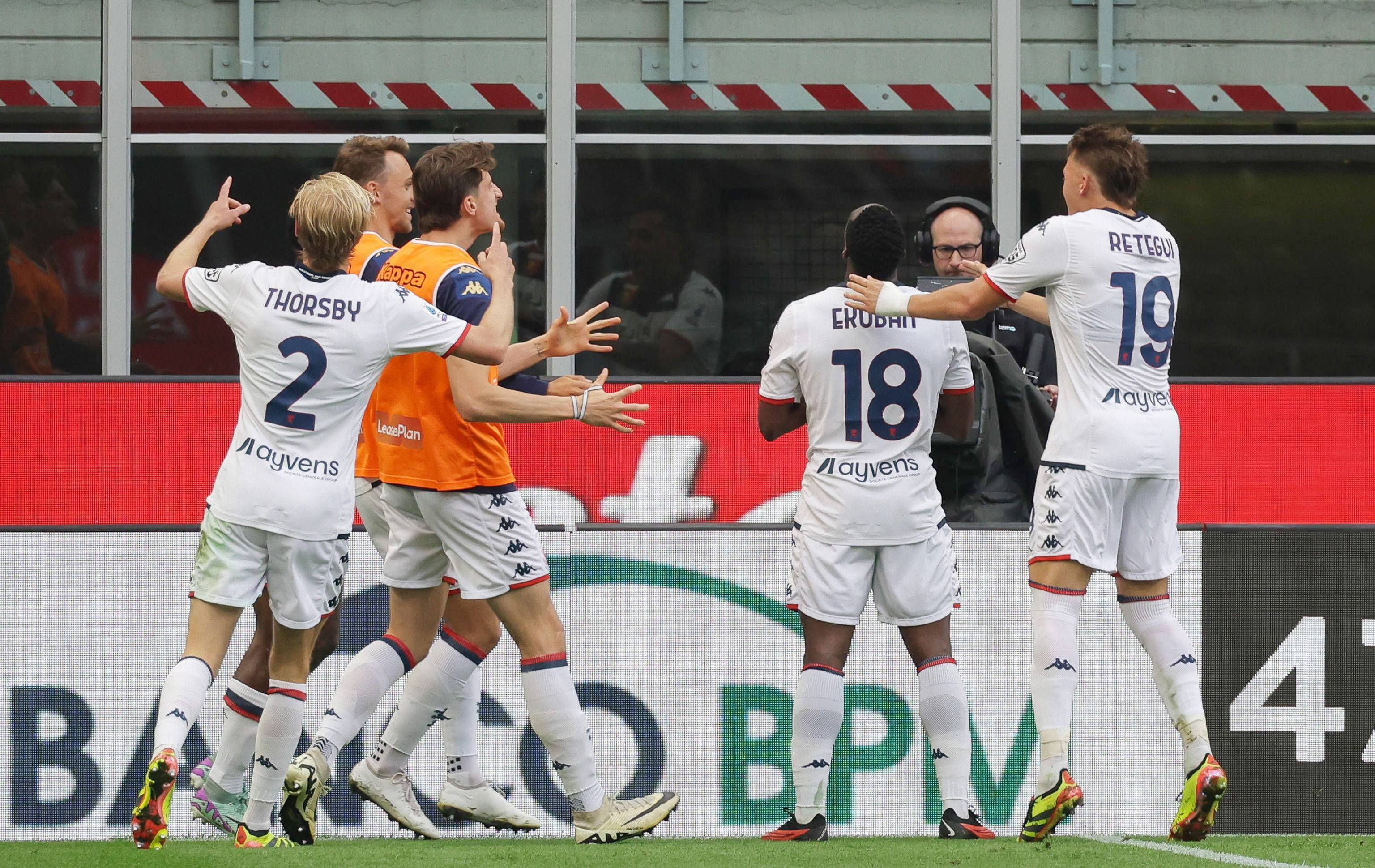 热那亚逆转绝杀对手，豪取重要胜利