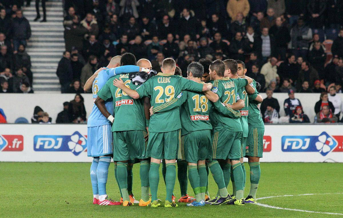 圣埃蒂安队在比赛中力震群雄